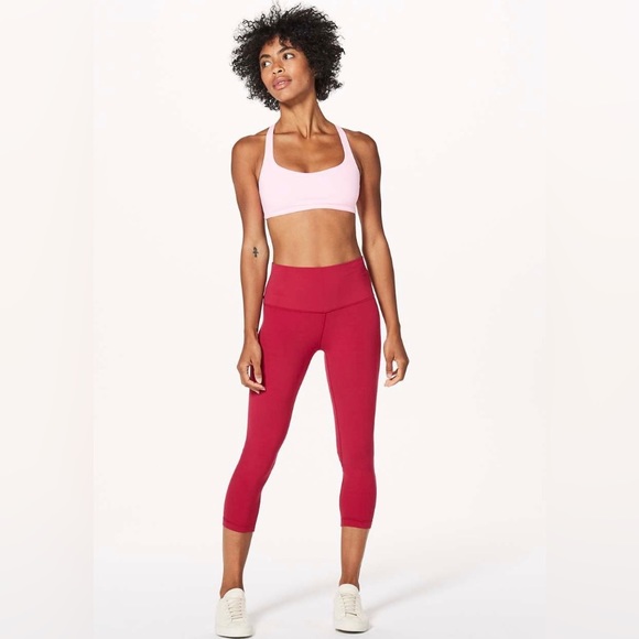 Lululemon Align Crop 21” Sz 4 Dark Red - Picture 3 of 5